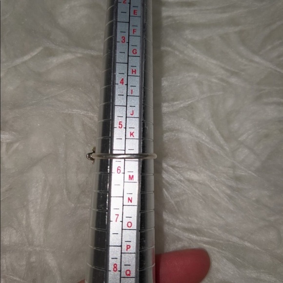 Pink opal triangle shaped ring - Picture 3 of 5